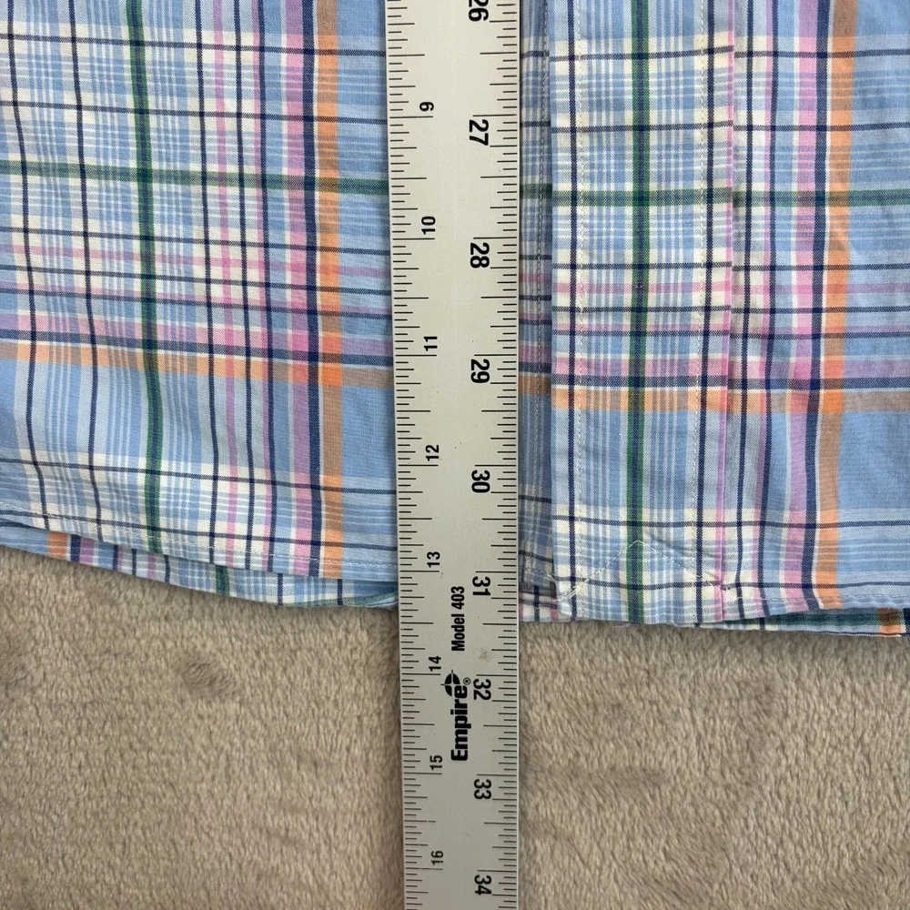 Polo Ralph Lauren Oxford Classic Fit Shirt Men 2XL Multi Plaid Pony‎ Preppy SS